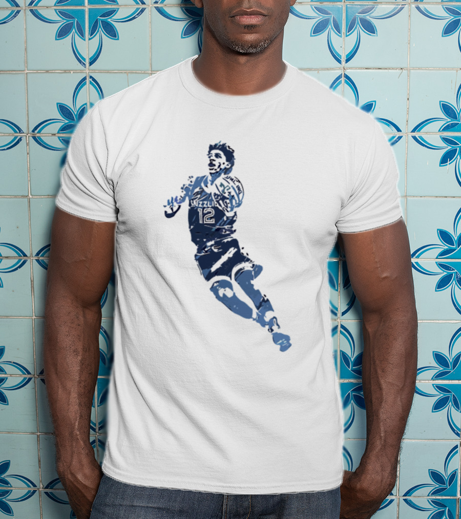 Grizzlies Basketball Player Silhouette 12 Funny Grizzliesa3hfc T-Shirt