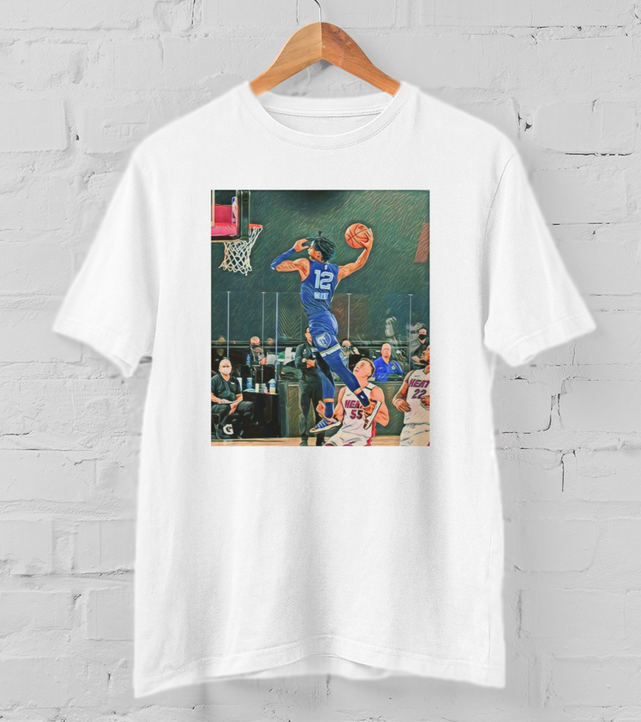 Ja Morant Dunk Over Miami Heat T-Shirt