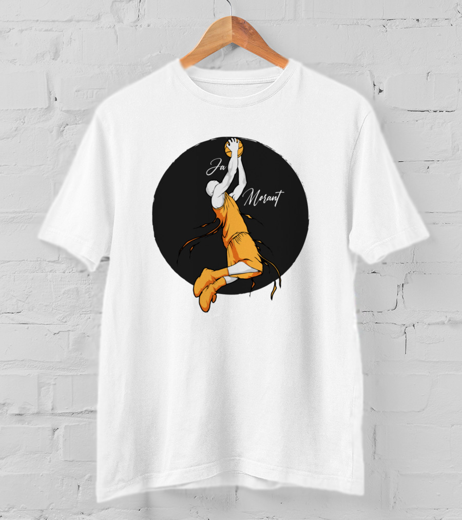 Ja Morant Dunking Action Basketball T-Shirt