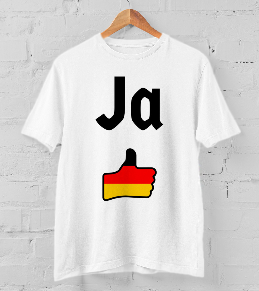 Ja Thumbs Up German Flag T-Shirt