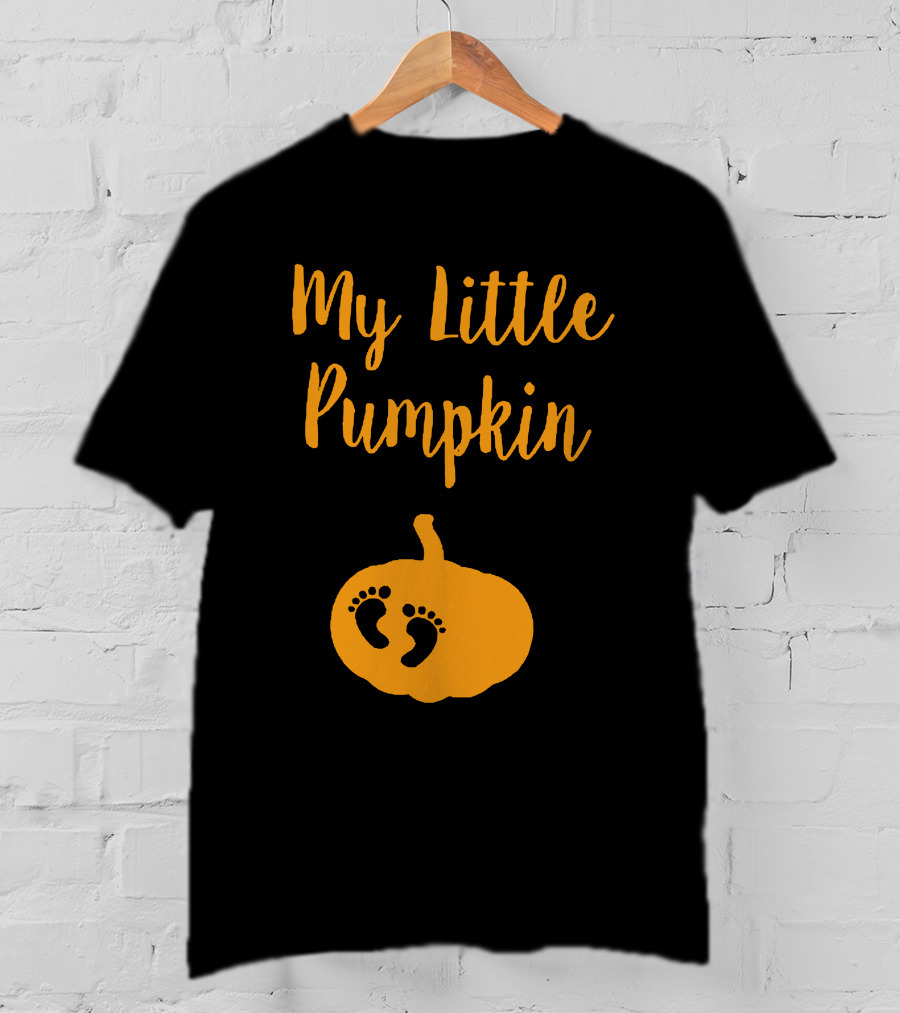 My Little Pumpkin Baby Footprints T-Shirt