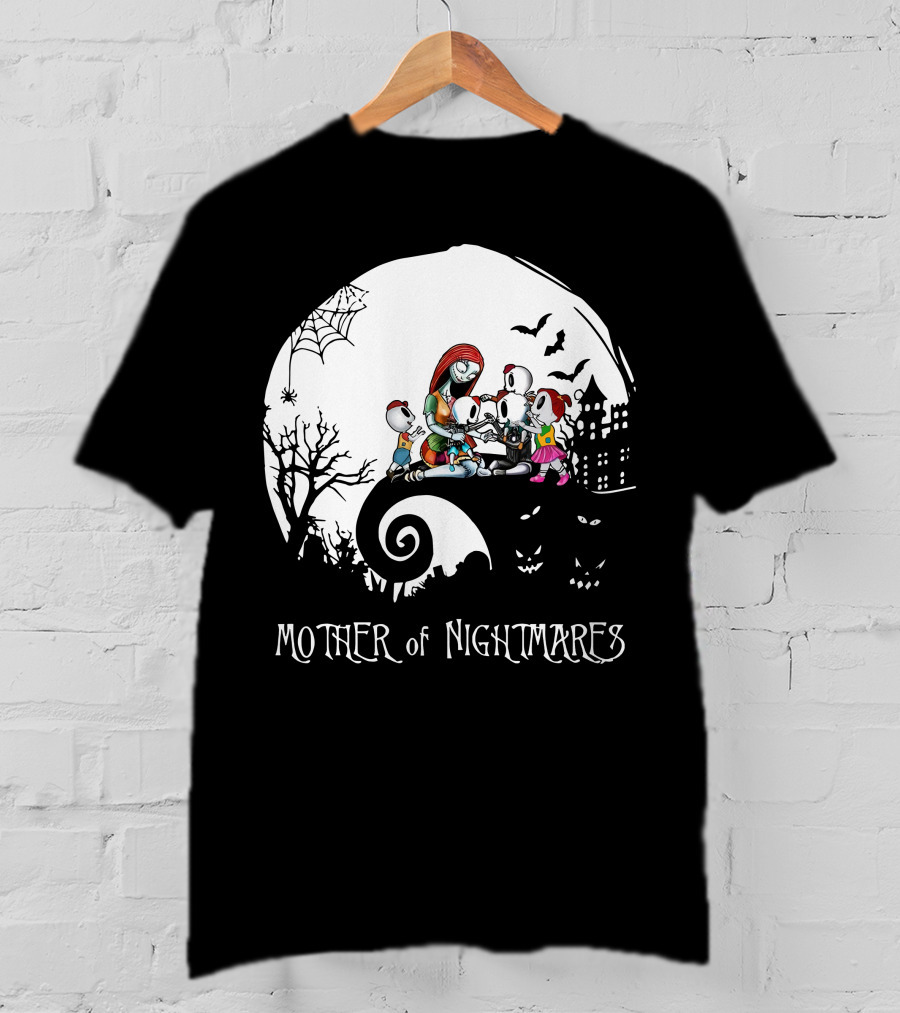 Mother Of Nightmares Halloween Family Moon Scene T-Shirt