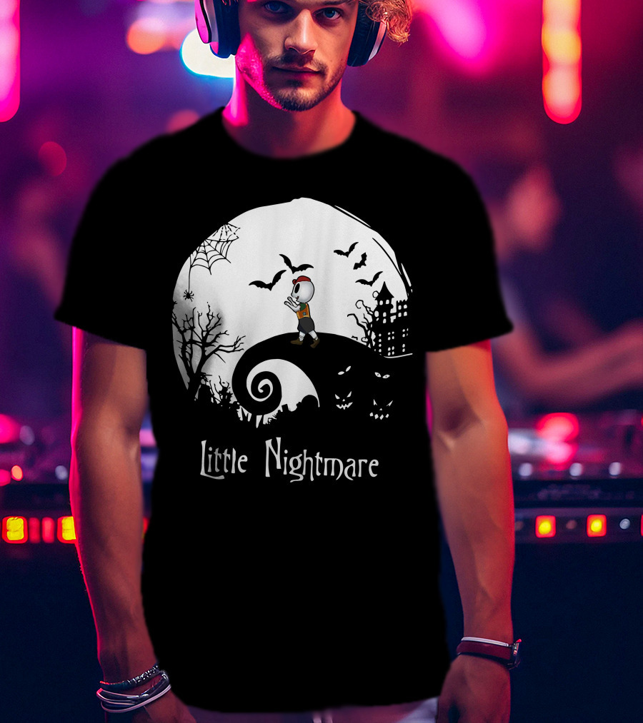 Little Nightmare Boy Halloween Spooky Scene T-Shirt