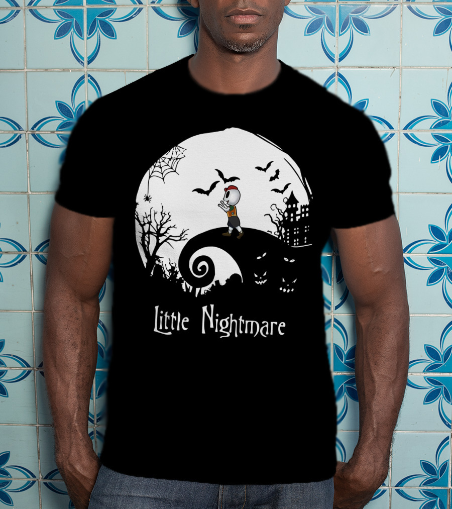 Little Nightmare Boy Halloween Spooky Scene T-Shirt