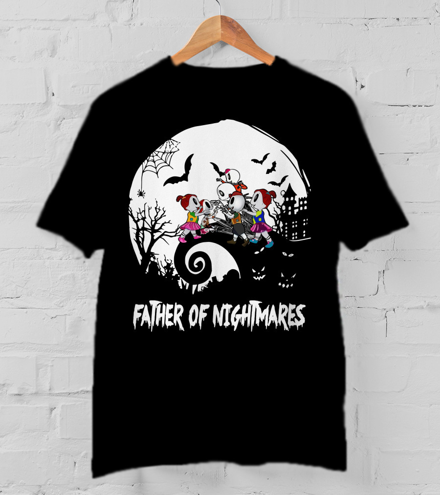 Father Of Nightmares Halloween Kids Scene T-Shirt