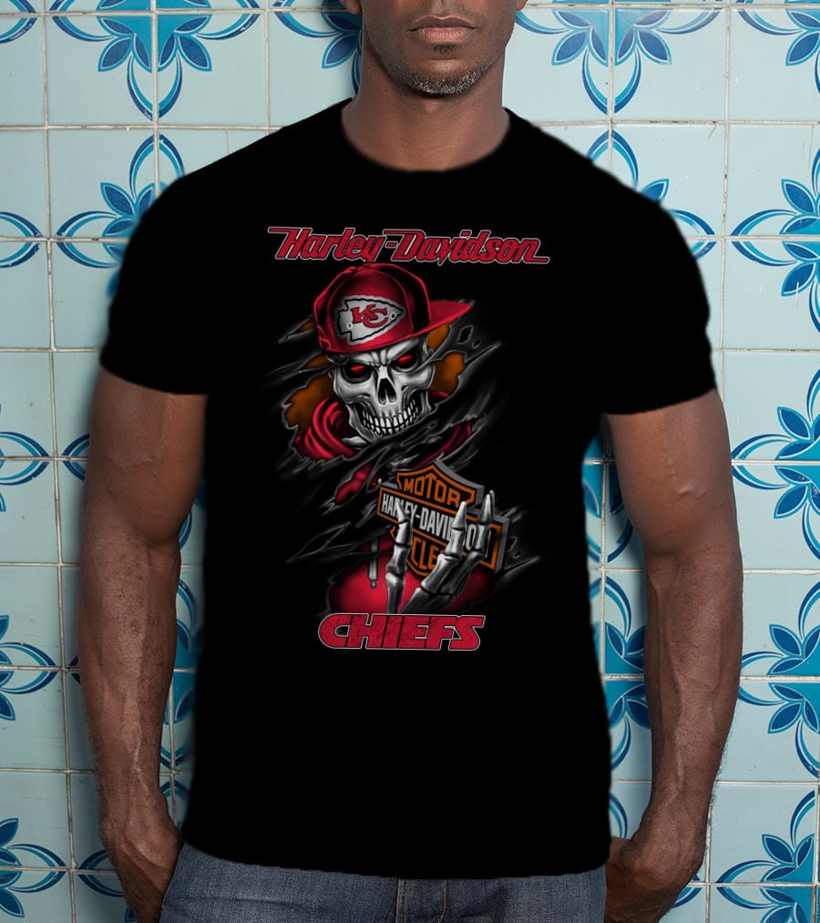 Harley Davidson Chiefs Skull Kcc 20201008 T-Shirt