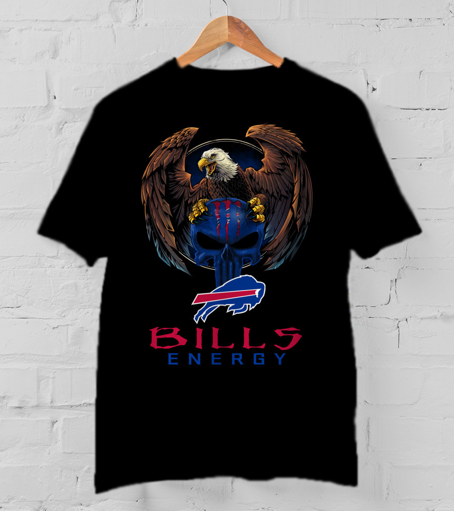 BILLS ENERGY Buffalo Bills Eagle Skull T-Shirt
