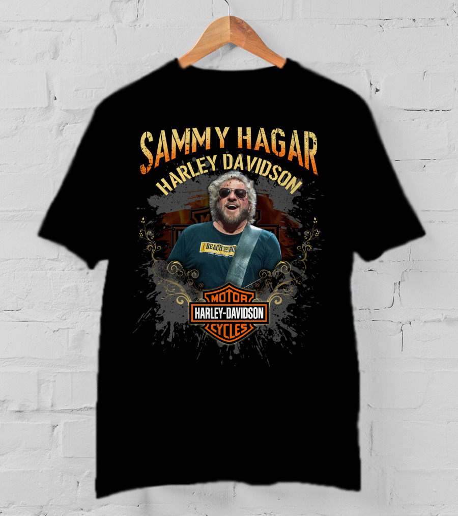 Sammy Hagar Harley Davidson Motor Cycles Beach Bar T-Shirt