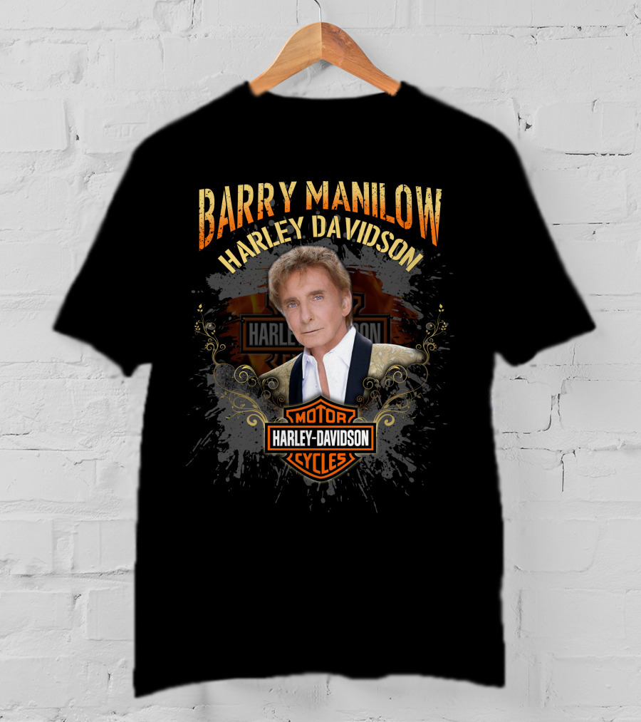 Barry Manilow Harley Davidson Motor Cycles T-Shirt