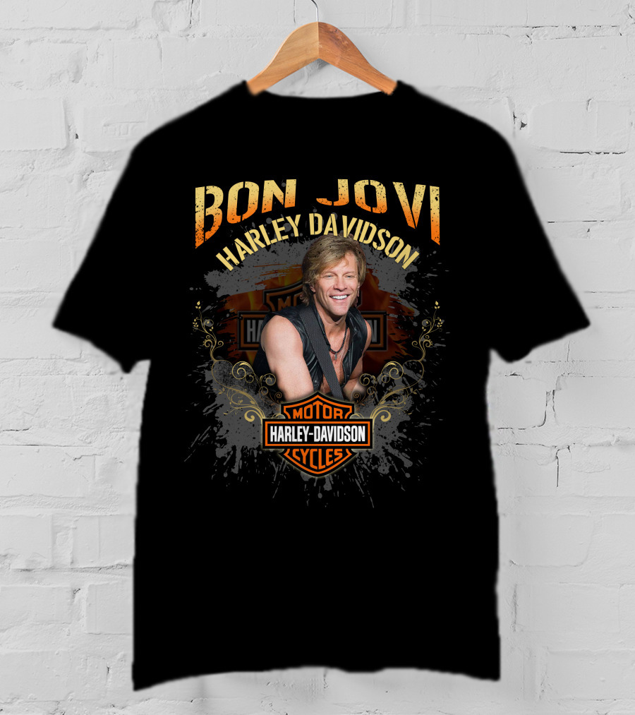 Bon Jovi Harley Davidson Motor Cycles T-Shirt