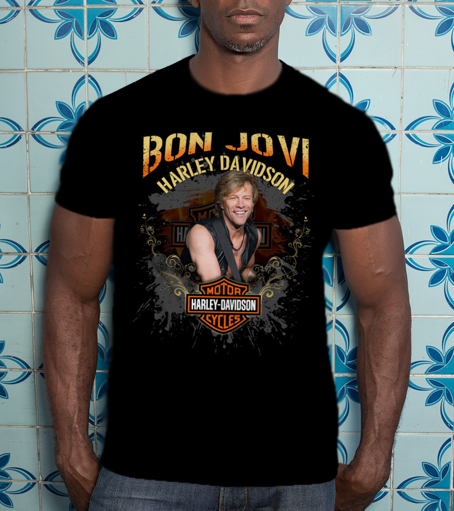 Bon Jovi Harley Davidson Motor Cycles T-Shirt