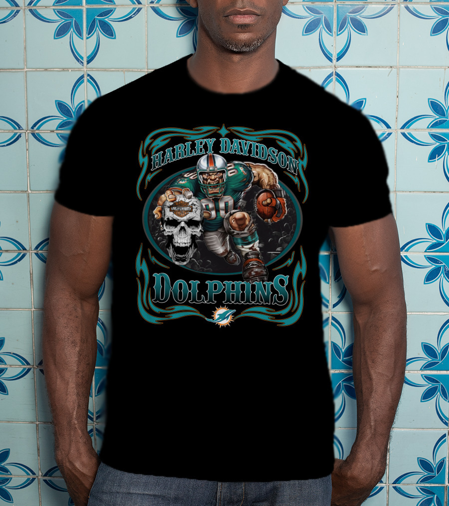 Harley Davidson Dolphins T-Shirt