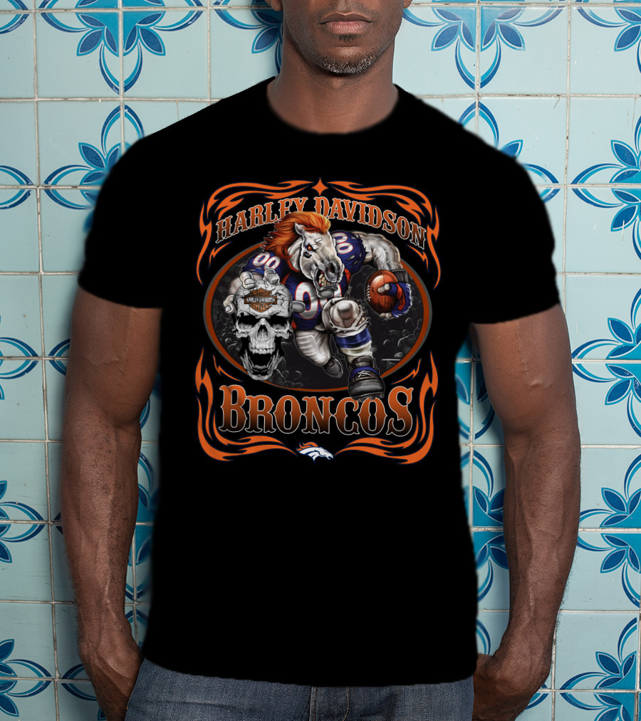 Harley Davidson Denver Broncos T-Shirt