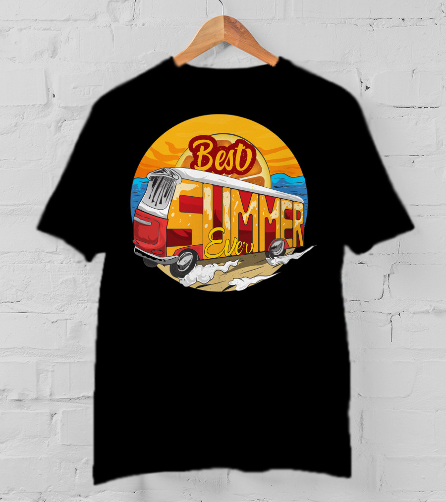 Best Summer Ever Beach Surf Van Adventure T-Shirt