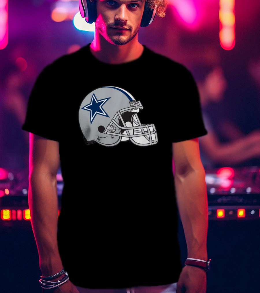 Dallas Cowboys Helmet Star T-Shirt