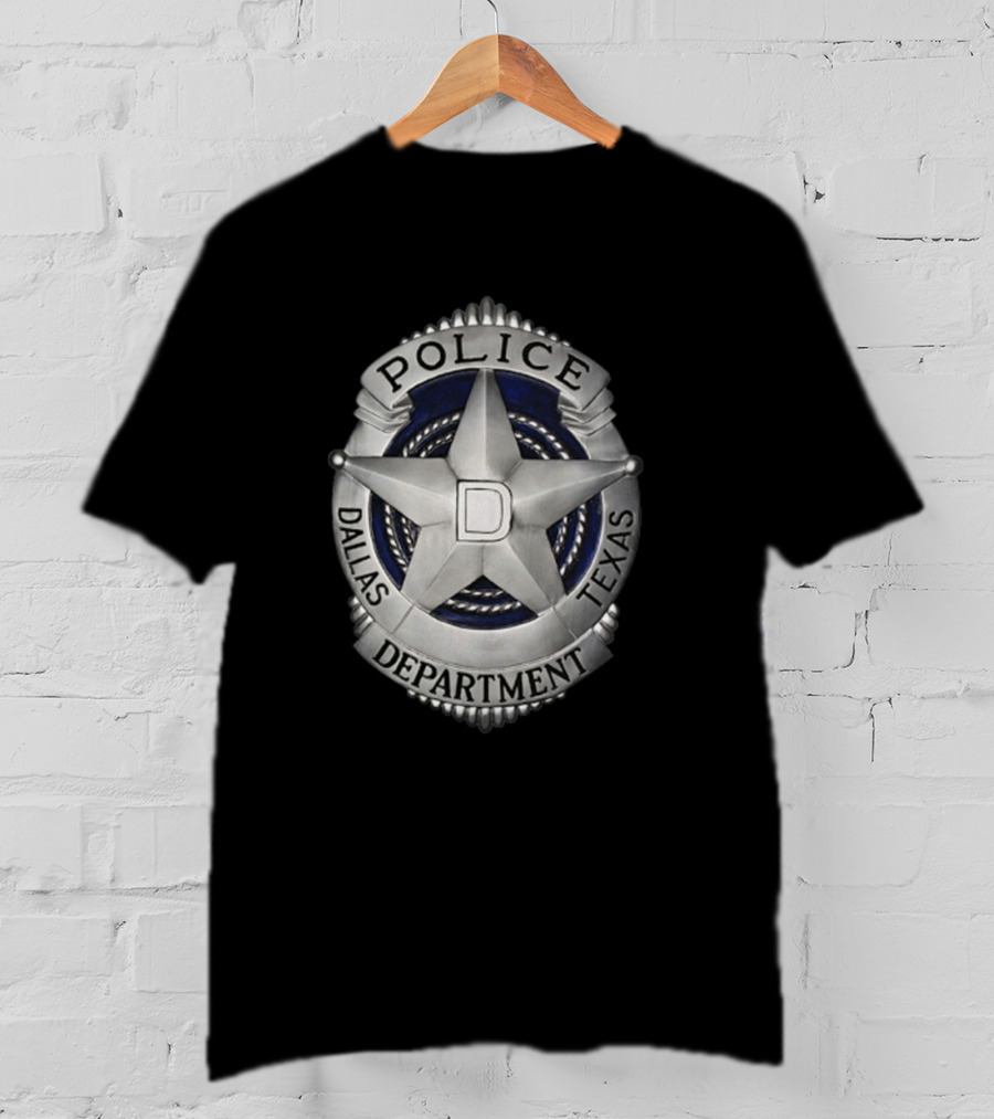 Dallas Police Department Texas Badge Emblem T-Shirt