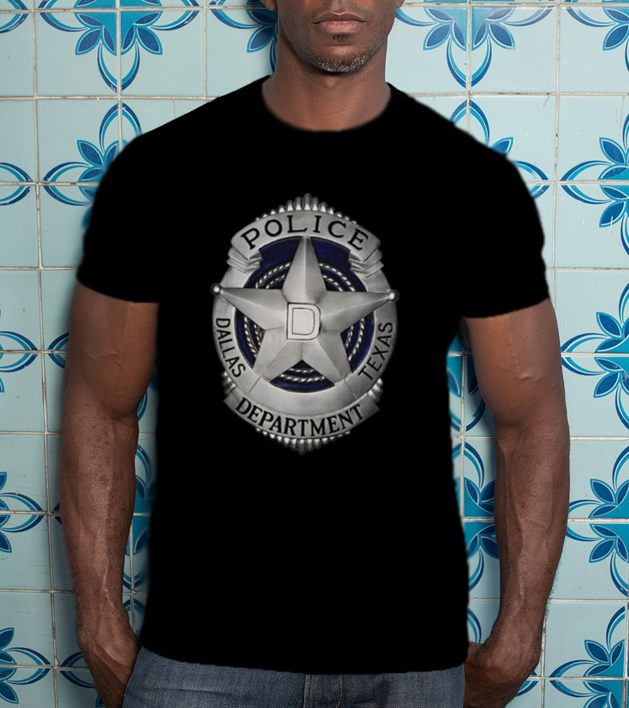 Dallas Police Department Texas Badge Emblem T-Shirt