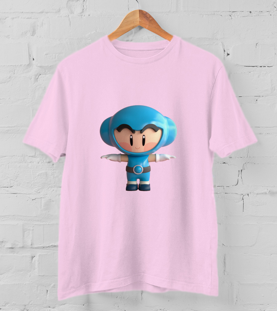 Crazy Arcade Dao Cute Character Blue T-Shirt