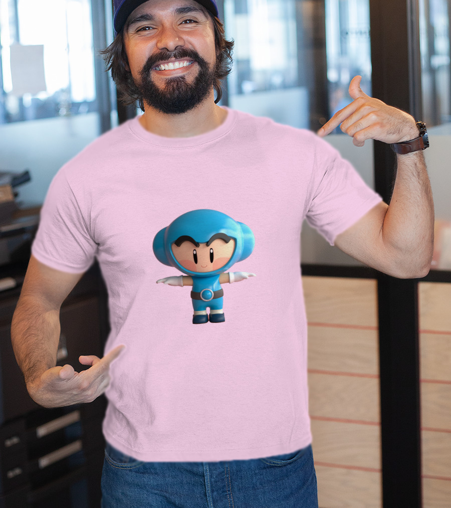Crazy Arcade Dao Cute Character Blue T-Shirt