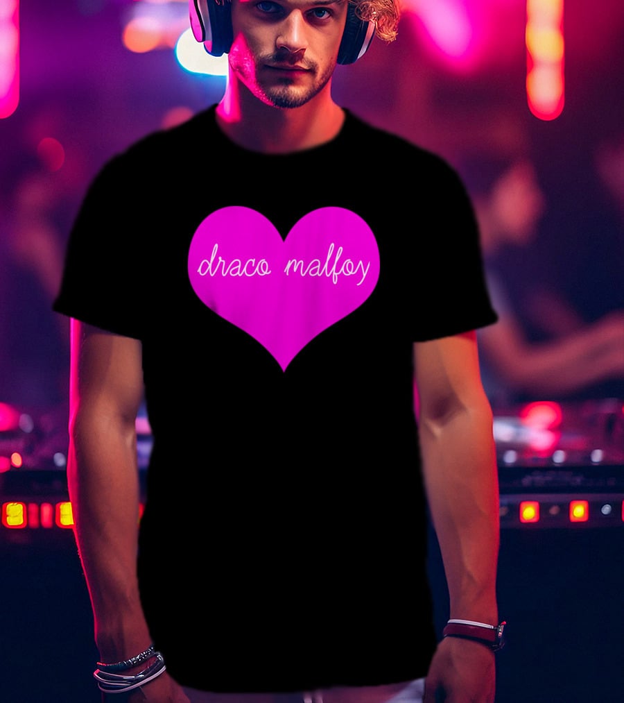 Draco Malfoy Heart Big Fun T-Shirt