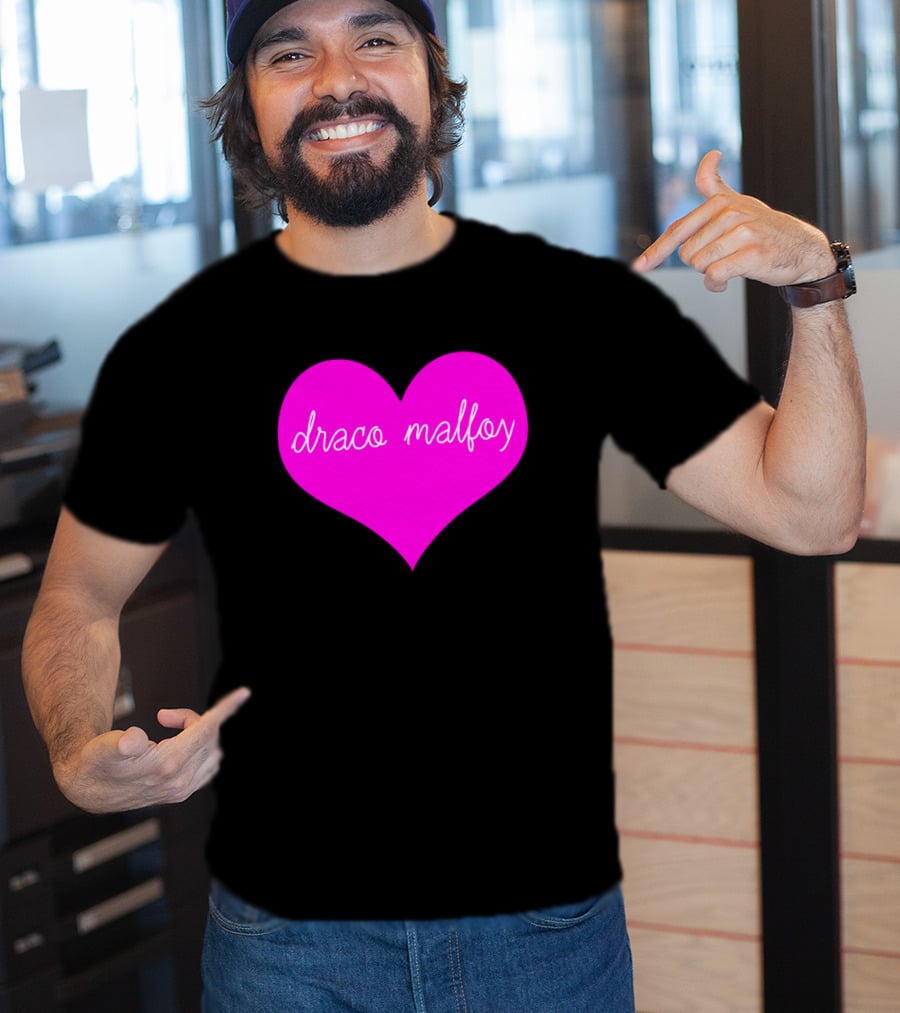 Draco Malfoy Heart Big Fun T-Shirt