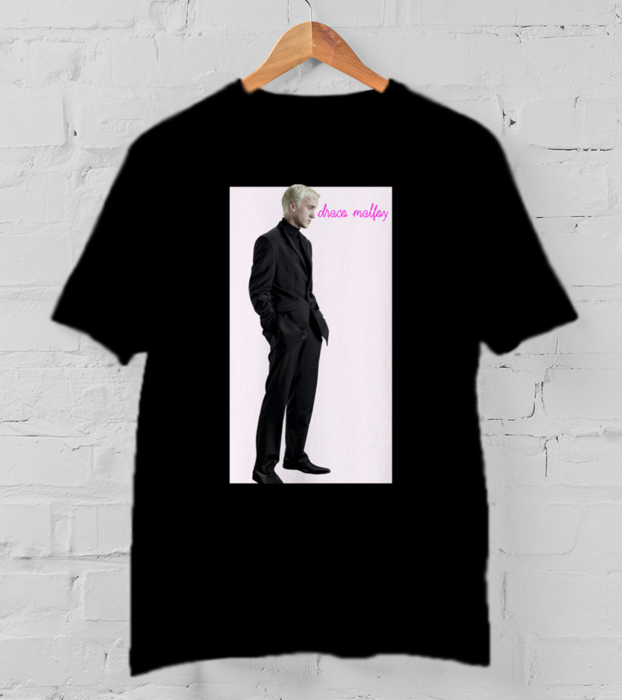 Draco Malfoy Fan Black Suit T-Shirt