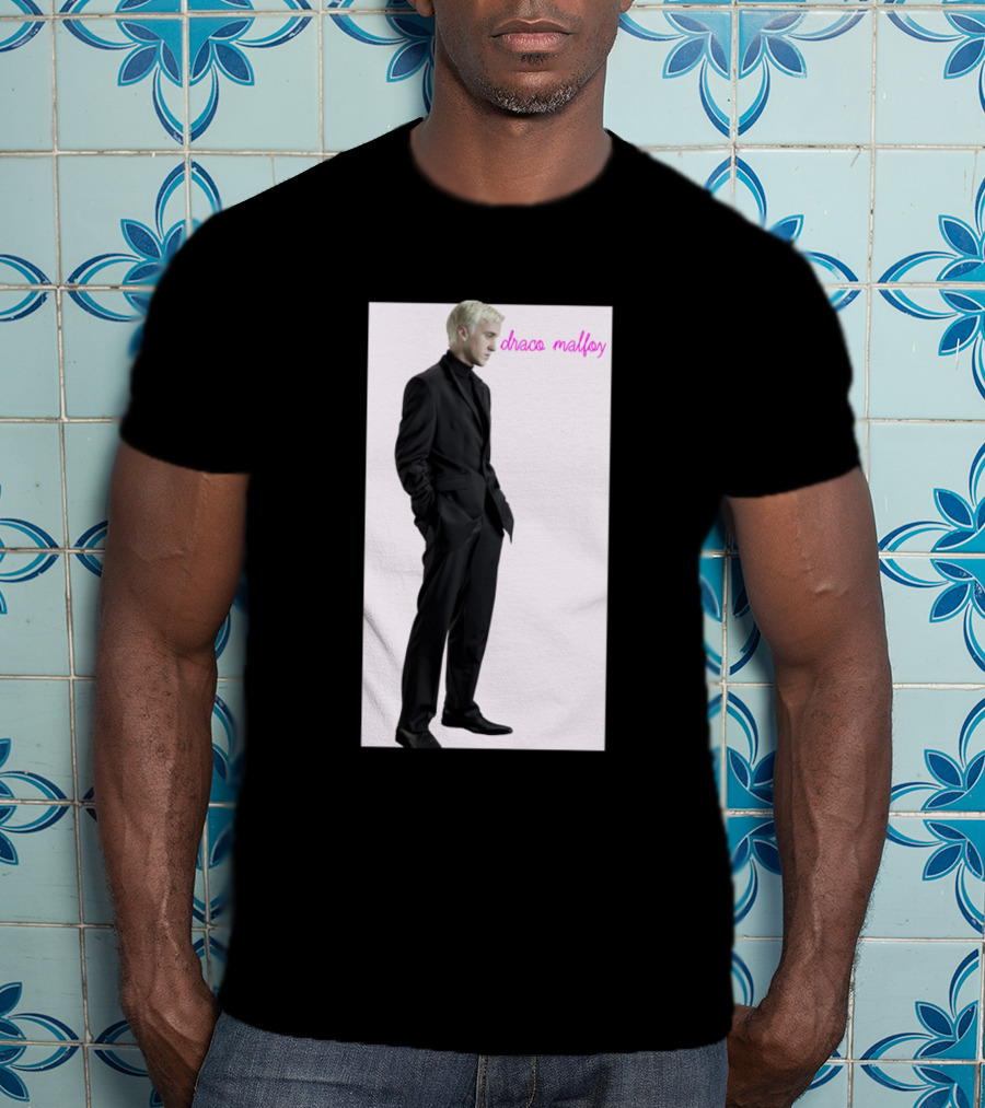 Draco Malfoy Fan Black Suit T-Shirt