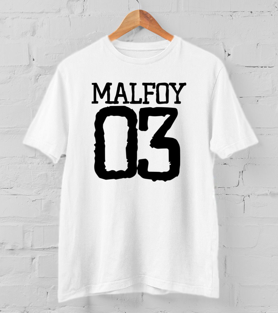 Malfoy 03 Fan Apparel Fandom Number T-Shirt