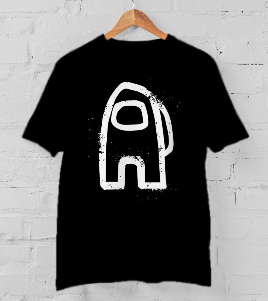 Among Crack Impostor Crewmate Sketch T-Shirt