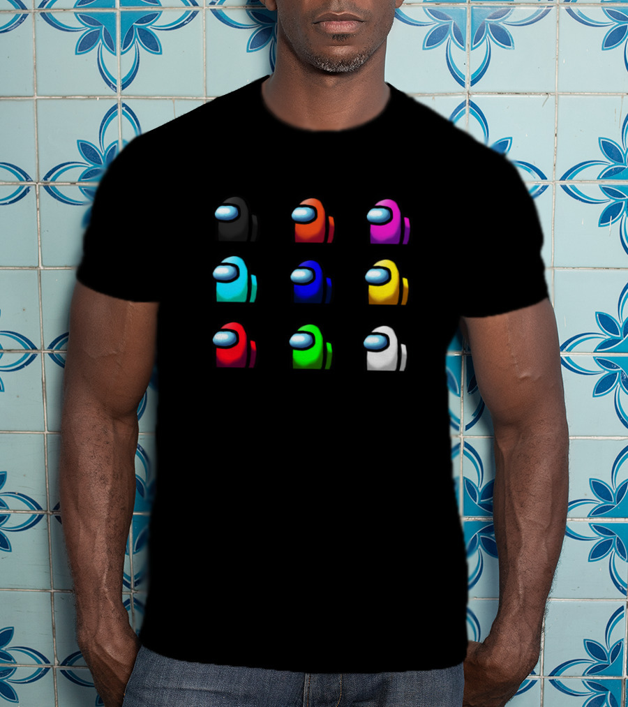 Among Us Crewmate Characters Multicolor Collection T-Shirt