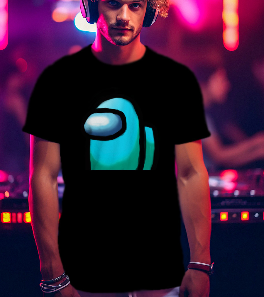 Among Us Crewmate Cyan Character T-Shirt