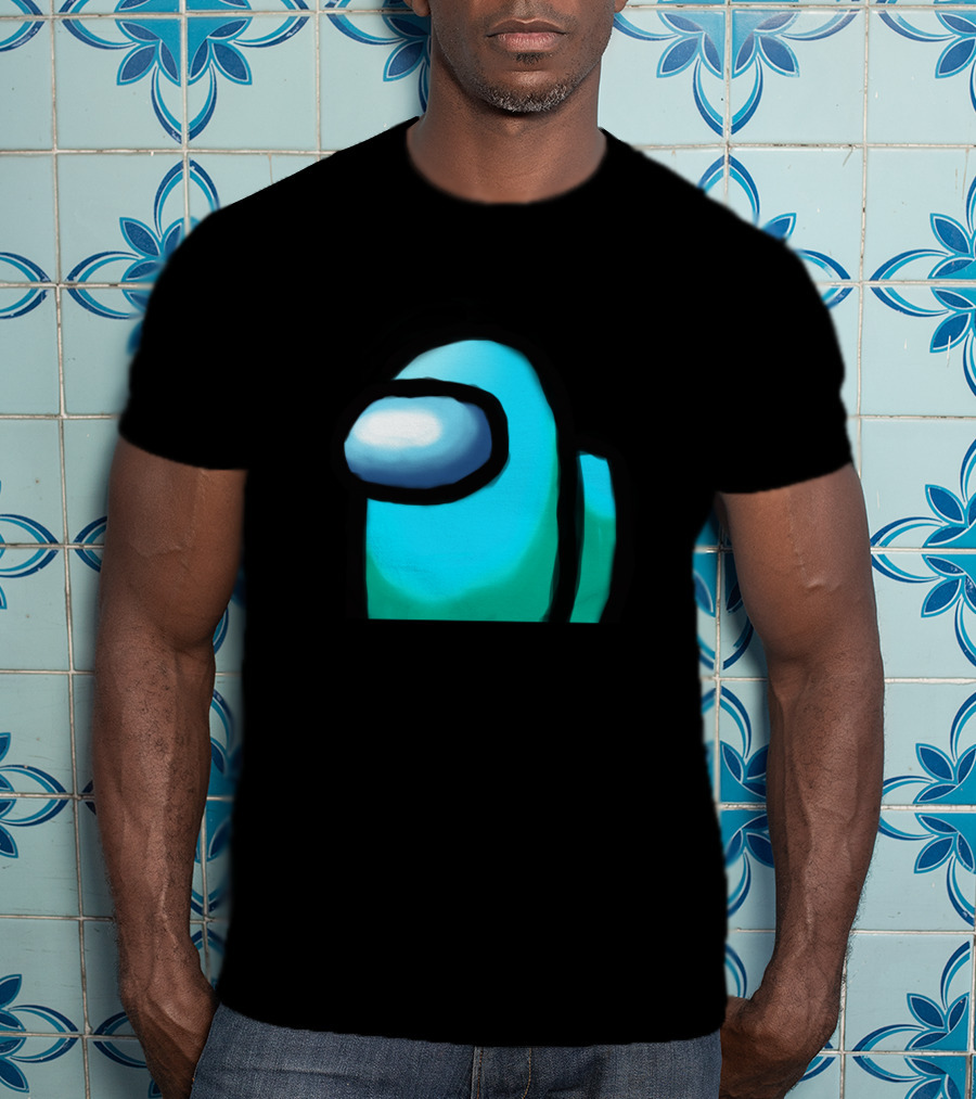 Among Us Crewmate Cyan Character T-Shirt