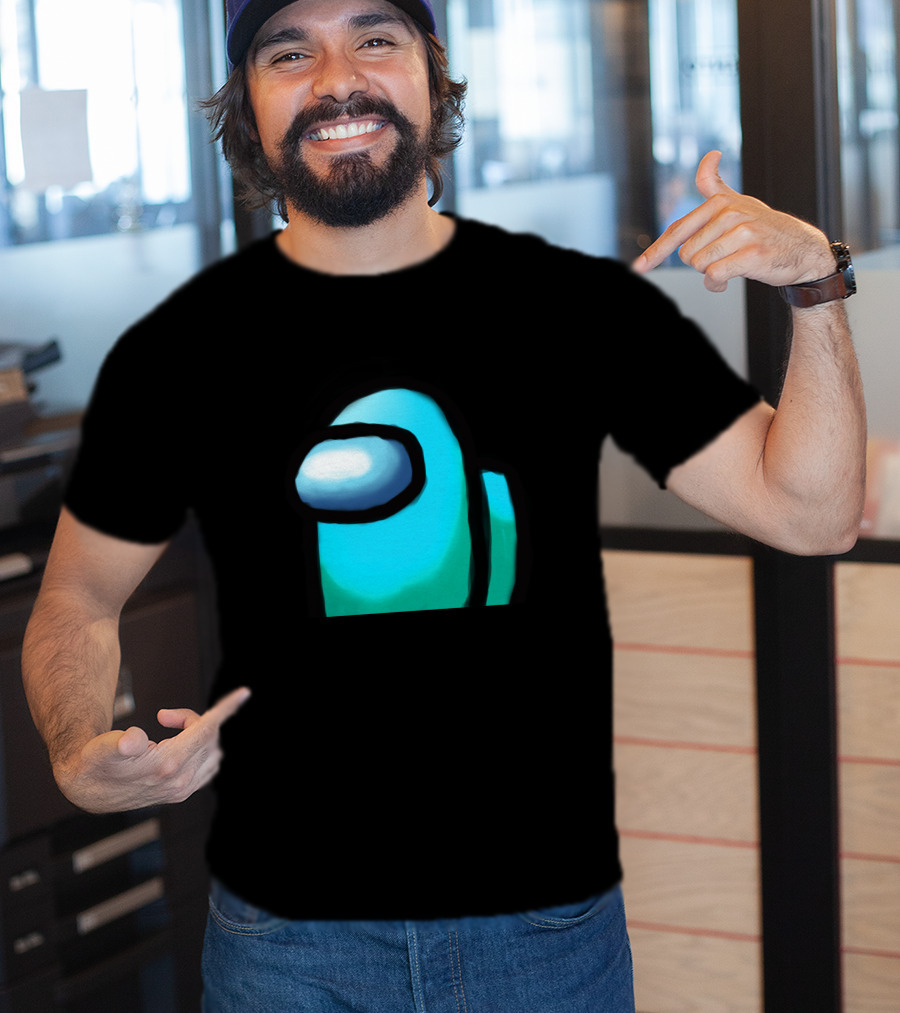 Among Us Crewmate Cyan Character T-Shirt