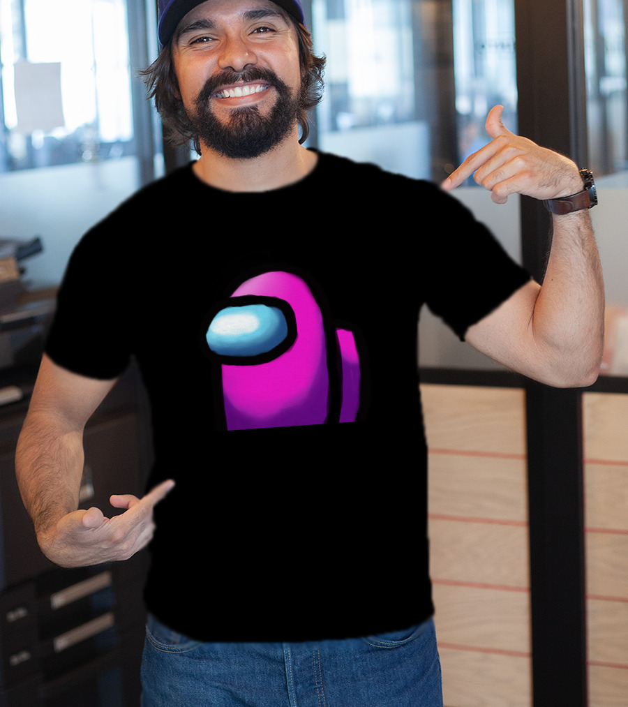 Among Us Pink Crewmate Character T-Shirt