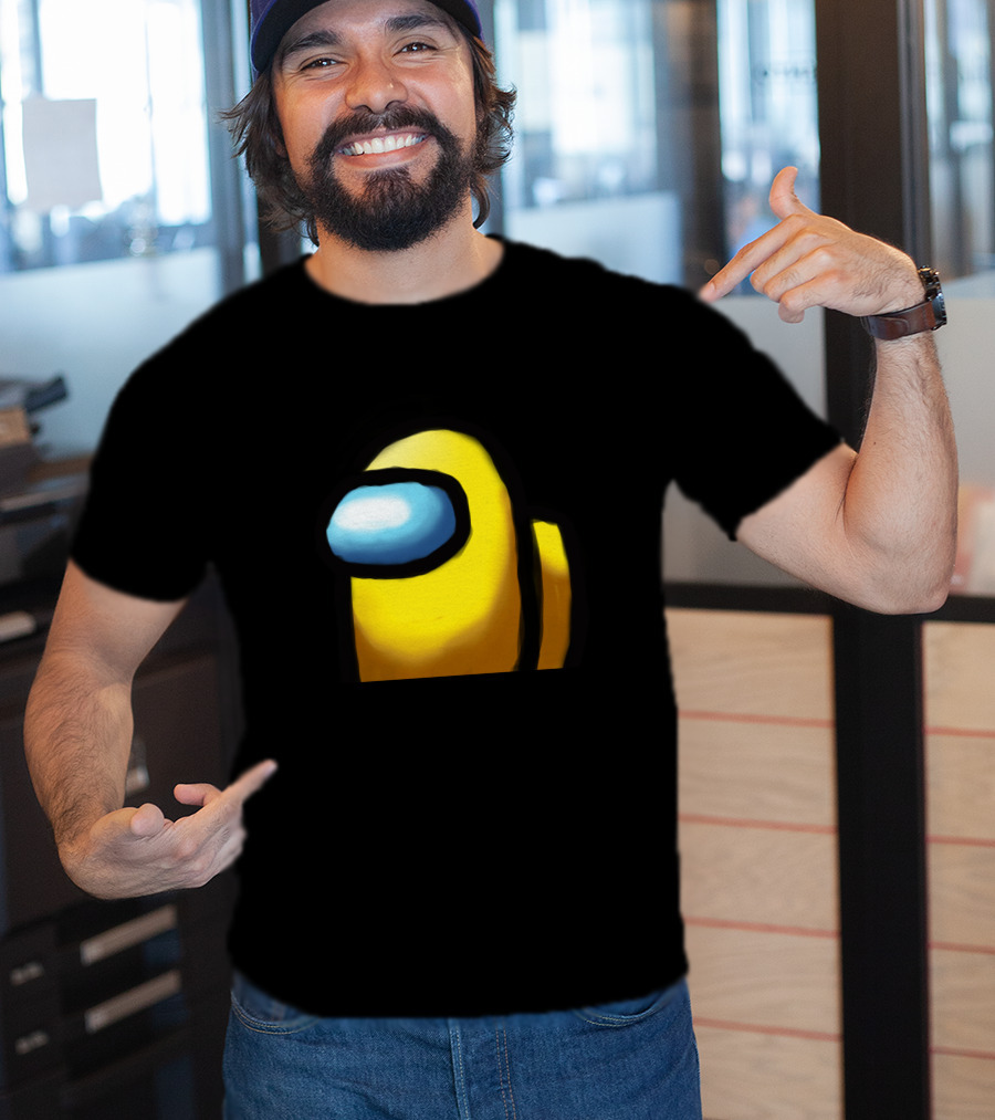 Among Us Yellow Crewmate Character T-Shirt