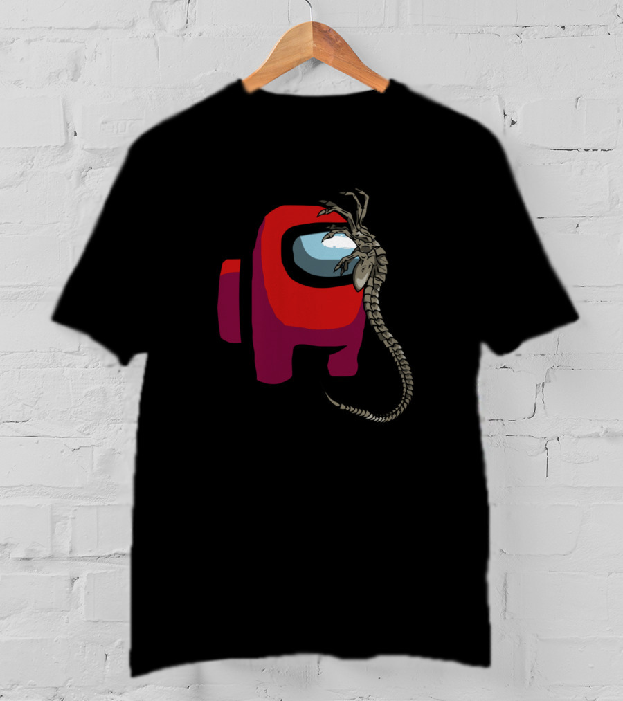 Among Us Facehugger Alien Crossover T-Shirt