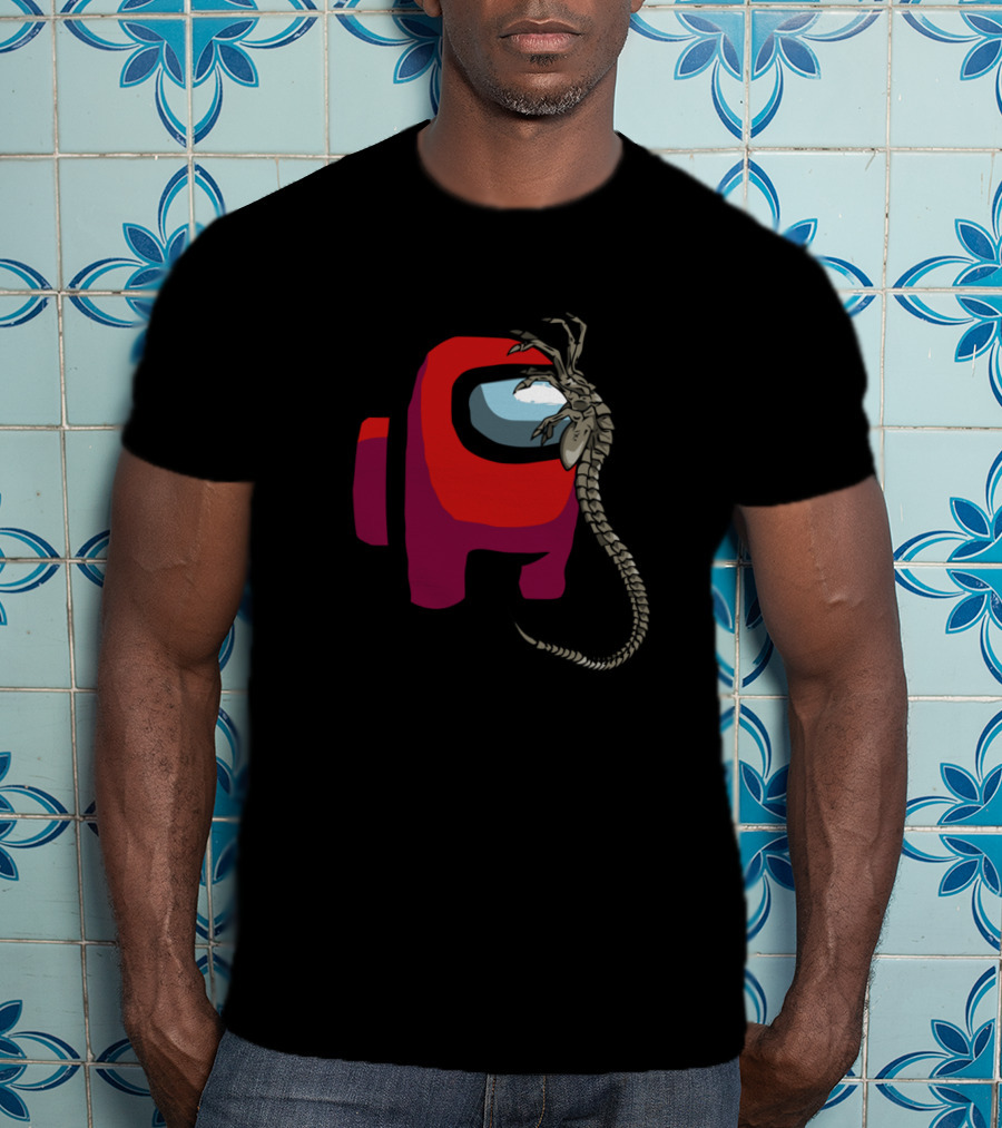 Among Us Facehugger Alien Crossover T-Shirt