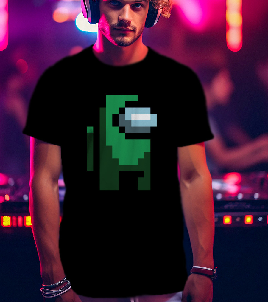 Among Us Fortegreen Crewmate Pixel T-Shirt