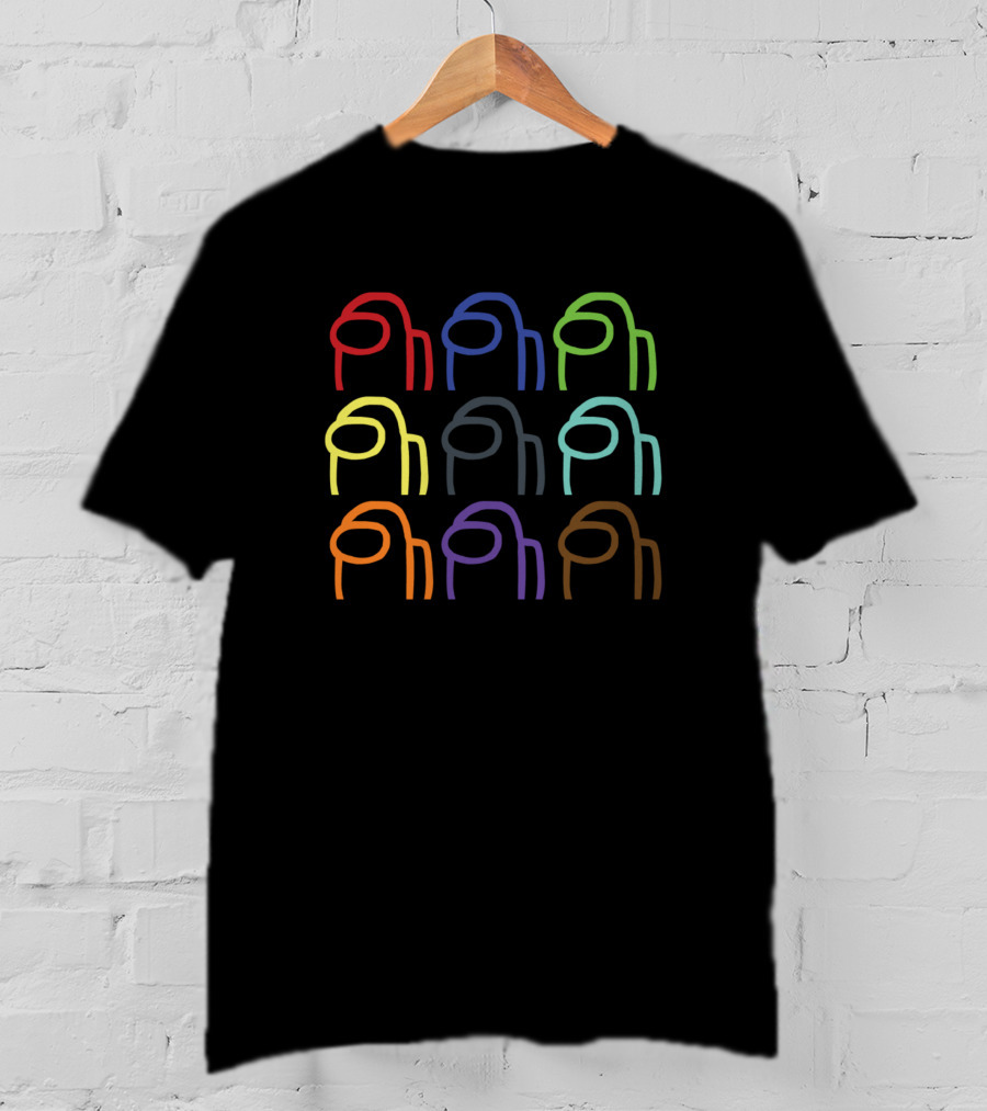 Among Us Crewmate Colorful Gang T-Shirt