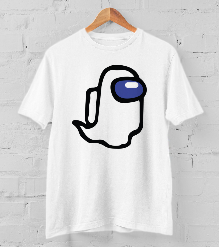 Among Us Ghost Character Minimalist T-Shirt