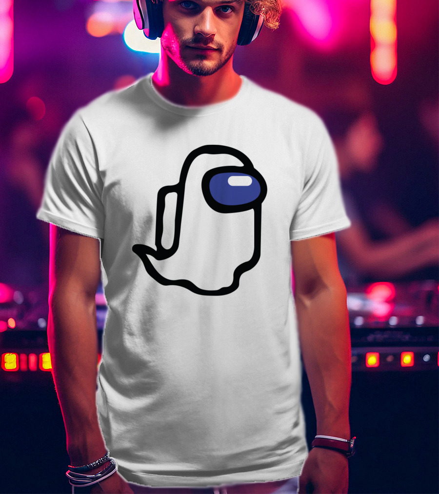 Among Us Ghost Character Minimalist T-Shirt