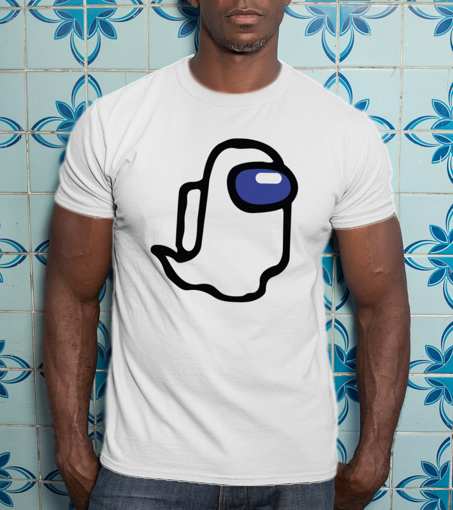 Among Us Ghost Character Minimalist T-Shirt