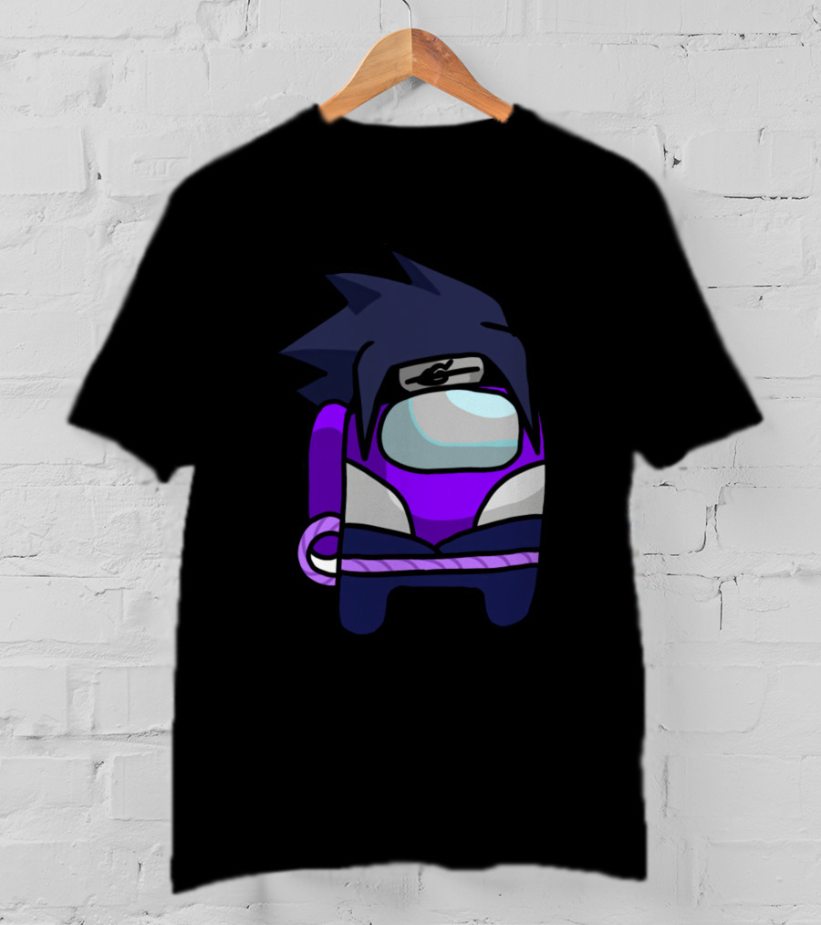 Among Us Ninja Sasuke Crossover Purple Crewmate Warrior T-Shirt