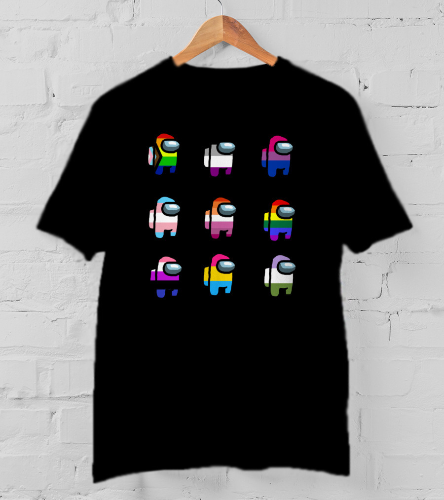 Among Us Pride Flags Queer Representation T-Shirt