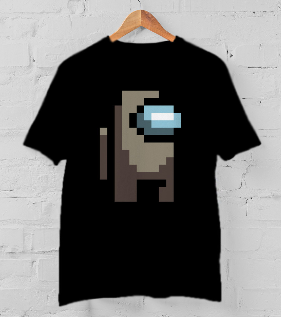 Among Us Game Character Tan Crewmate Pixel T-Shirt