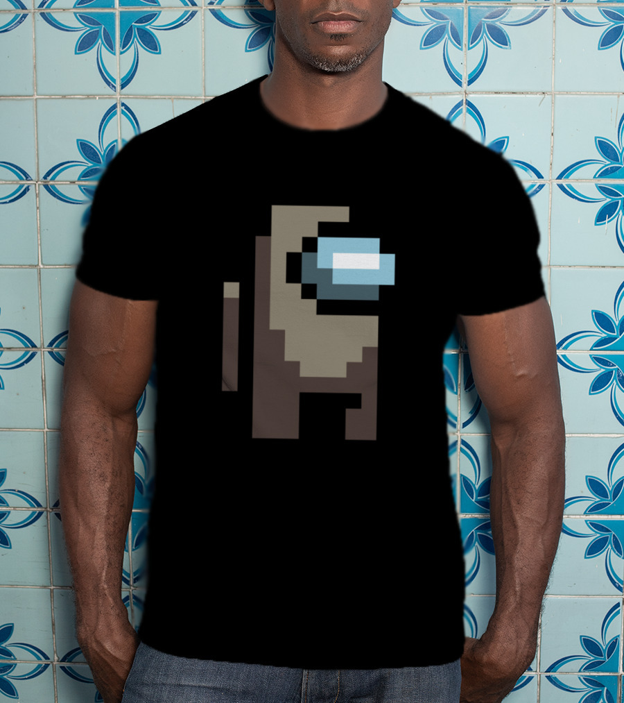 Among Us Game Character Tan Crewmate Pixel T-Shirt