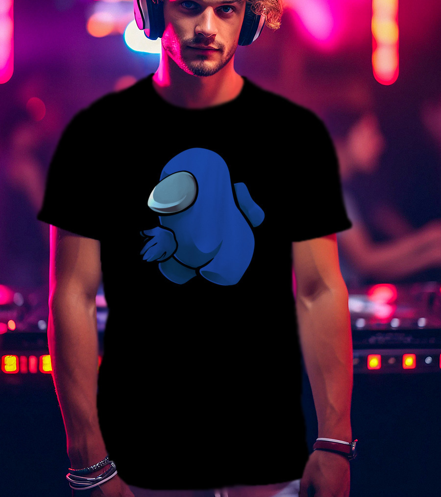 Sus Dark Blue Among Us Crewmate T-Shirt