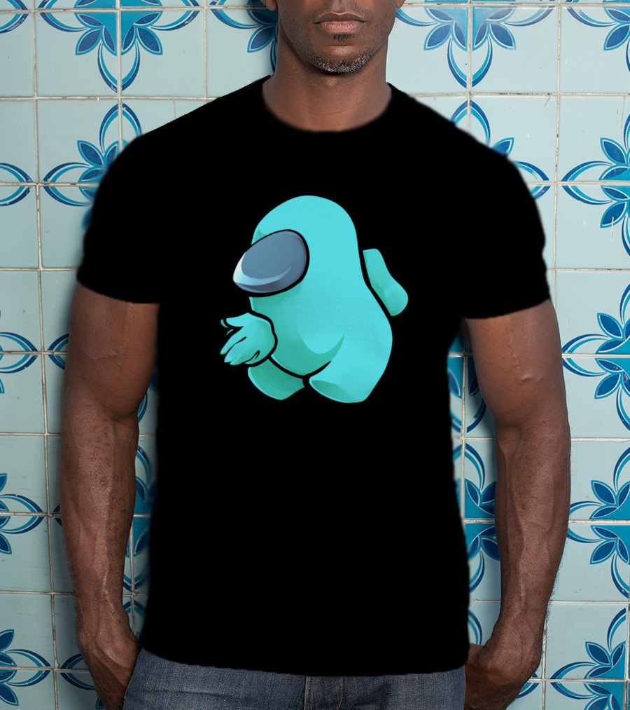 Sus Light Blue Crewmate Character T-Shirt