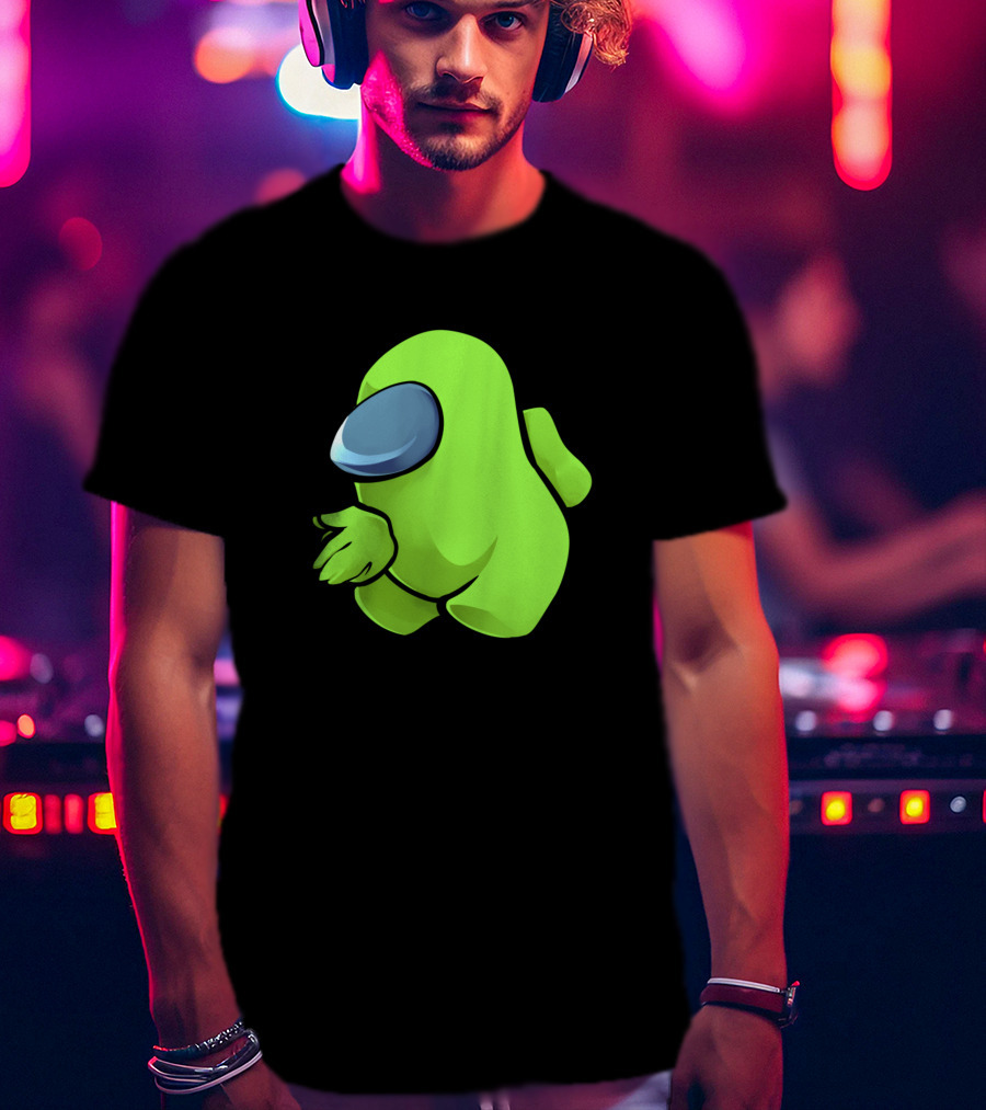 Sus Light Green Crewmate Character T-Shirt