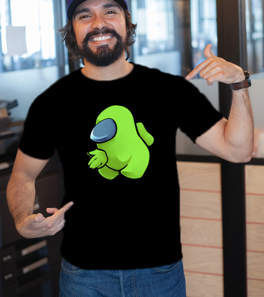 Sus Light Green Crewmate Character T-Shirt